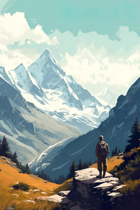 Mountain Aesthetic Wallpaper Iphone, Aesthetic Mountain Pictures, Hike Illustration, Mountain Vector Illustration, Mountain Aesthetic Wallpaper, Mountain Landscape Drawing, Mountain Landscape Illustration, Mountain Vector, Mountain Aesthetic