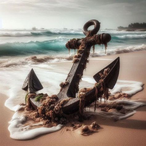 Amidst the whispers of the ocean, a testament of time stands still. The anchor, adorned with tales of the deep, wears its rust like a badge of honor, while barnacles cling to its form, crafting a mosaic of life at sea⚓⚓ Follow me @visionarypixel2 🌅🌅 #anchors #anchor #sea #oceanside #life#anchorsoflife #anchortattoo #tattoo #anchortattoo Life At Sea, Time Stands Still, The Whispers, Anchor Tattoo, The Book Thief, Time Stood Still, The Anchor, Cool Animations, Nautical Theme