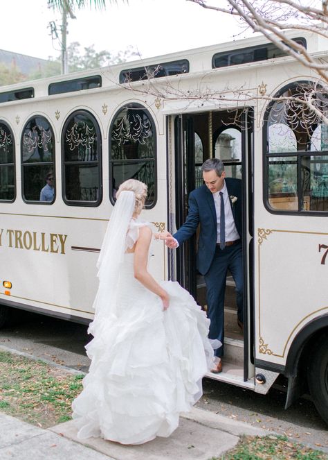 Wedding Trolley Pictures, Trolley Wedding Photos, Trolley Wedding, Wedding Trolley, Aldrich Mansion, Wedding Picture List, Alison Smith, Cedar Room, Wedding Transport