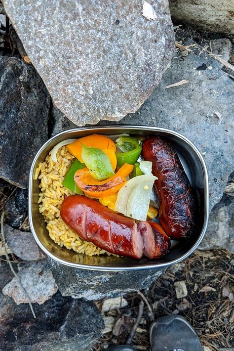 Backcountry Canoe Camping: A Meal Planning Guide | Chu On This Canoe Trip Food, Beach Camping Food, Backcountry Camping Food, Canoe Camping Packing, Canoe Camping Food, Hiking Meals, Hiking Recipes, Wild Cooking, Wilderness Skills