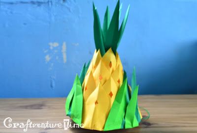 pineapple hat Nutrition Month Costume, Pineapple Hat, Fruit And Veggies, Nutrition Month, Paper Boat, Diy Hat, Fruit And Veg, Boat Parts, Fruits And Veggies