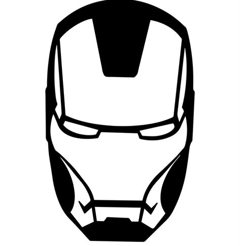 Iron Man Silhouette, Ironman Silhouette, Iron Man Stencil, Iron Man Outline, Iron Man Dibujo, Ironman Mask, Iron Man Face, Iron Man Drawing, Band Tattoos For Men