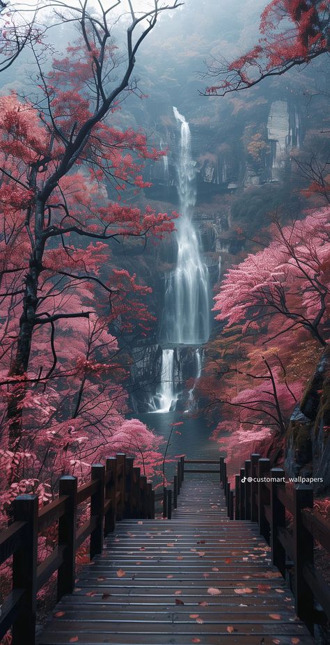 Flower Background Wallpaper Landscape, 8d Wallpaper, Waterfalls Aesthetic, Forest Animated, Aesthetic Waterfall, Pretty Waterfall, Waterfall Aesthetic, Army Art, Waterfall Wallpaper