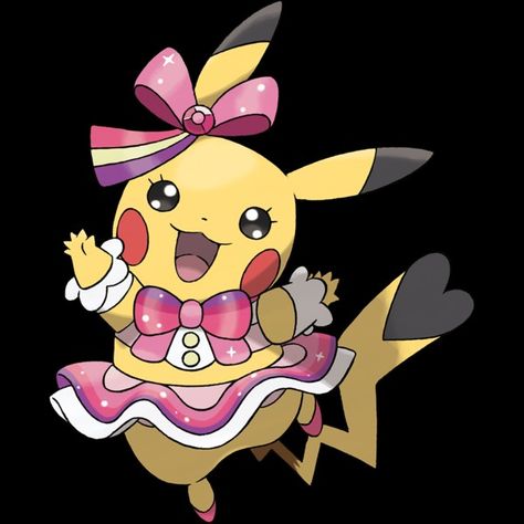 Princess Cinderella's Pokémon #3: "Pikachu (Pop Star Cosplay)" [Nicknamed: "Mary"] (Attacks: Nuzzle, Attract, Tickle, & Draining Kiss) Pokemon Vs Digimon, Pfp Pics, Pokémon Black And White, Cute Pikachu, Black Pokemon, Pokemon Eevee, Princess Cinderella, Pokemon Go, Pop Star