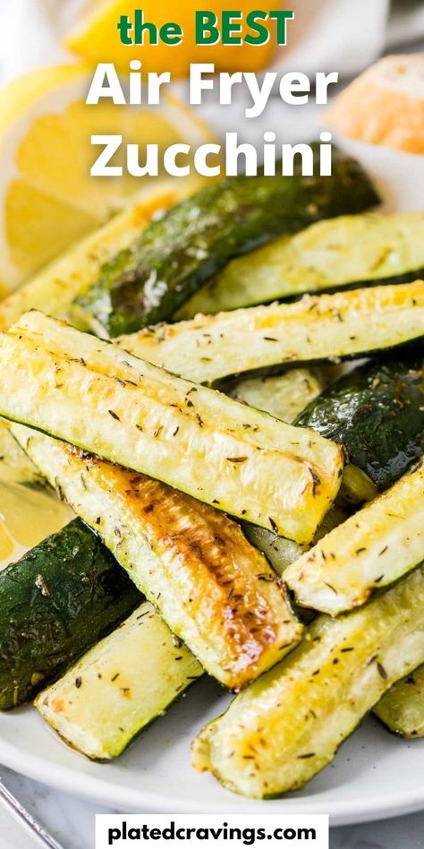 Zucchini Wedges In Air Fryer, Air Fryer Zucchini Spears, Zucchini Spears Air Fryer, Zuccini Sides Dishes Air Fryer Keto, Air Fryer Zucchini Fries No Breading, Air Fry Zucchini Recipe, Superhero Nutrition, Zucchini In Air Fryer, Zucchini Air Fryer Recipes