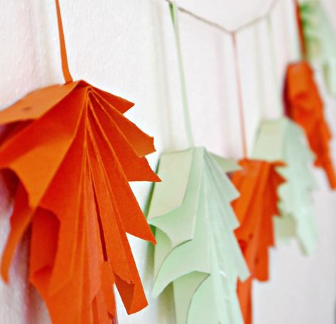 leaves for garland Paper Leaf Garland, Playdough Slime, Diy Fall Garland, Magnolia Leaf Garland, Deco Mesh Garland, Paper Leaf, Fall Leaf Garland, Homemade Clay, Pumpkin Garland