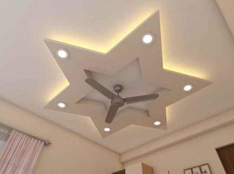 Celling decor ideas Star False Ceiling Design, Living Room Design Blue, Drawing Room Ceiling Design, Simple False Ceiling Design, Gypsum Ceiling Design, Mirror Decor Ideas, Simple Ceiling Design, Stylish Mirror, Down Ceiling Design