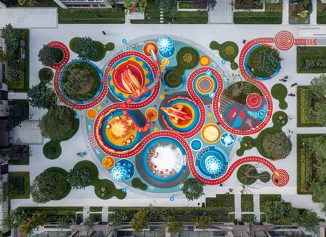 Playgrounds Architecture, Qatar Football, Venue Design, Chongqing China, Urban Intervention, Play Ground, Children Park, Architectural Models, Nest Design