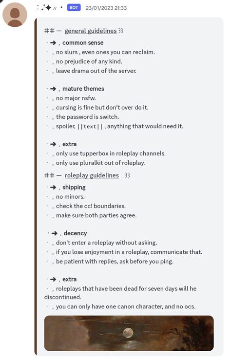 Discord Roleplay Ideas, Discord Mod Application Form, Bsd Discord Server, Discord Roleplay Server Ideas, Transparent Divider Discord, Rules For Discord Server, Nicknames For Discord, Discord Rules Template, Discord Server Description Ideas