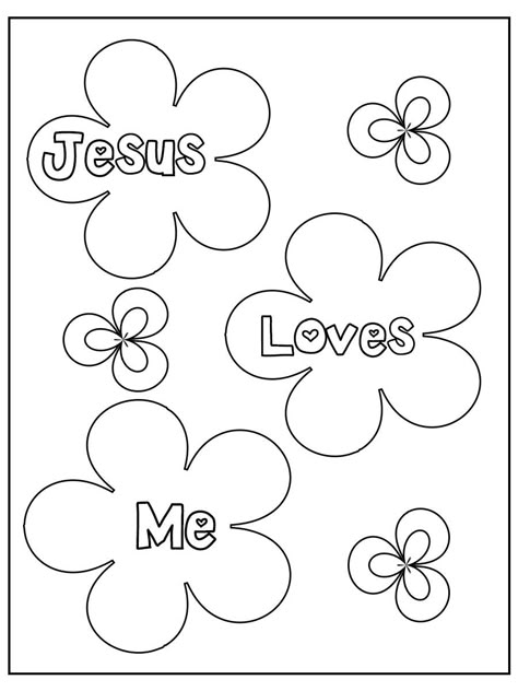 Preschool Bible Worksheets, Preschool Christian Coloring Pages, Easter Sunday School Coloring Pages, God Loves Me Coloring Sheet, Jesus Loves The Children Craft, Jesus Loves Children Craft, God Is Love Coloring Page, Fall Sunday School Crafts, Sunday School Valentines