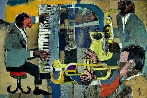 Jazz Wallpaper, Alexander Volkov, Jazz Aesthetic, Pirate History, Art History Major, Jazz Art, Music Painting, History Painting, Pc Wallpaper