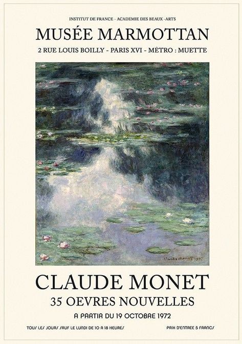 Monet Claude, Monet Exhibition, App Ikon, Gallery Exhibition, Monet Art, Art Exhibition Posters, Monet Paintings, Vintage Art Print, Picture Collage Wall