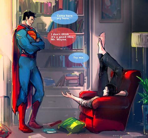 Superman Batman Superman X Batman, Superman X, Univers Dc, Batman Funny, Dc Comics Artwork, Dc Memes, Damian Wayne, Batman Vs Superman, Batman Family