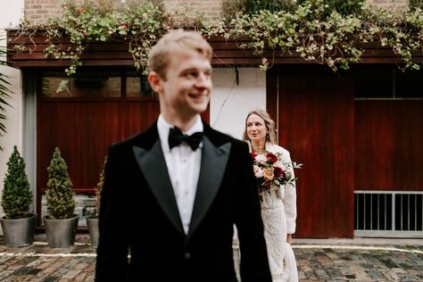 Groom Groomsmen Tux Tuxedo Bow Tie NYE Wedding Ellie Gillard Photography #Groom #Groomsmen #Tux #Tuxedo #BowTie #Wedding Old Marylebone Town Hall, Marylebone Town Hall, Bowtie Wedding, Tuxedo Bow Tie, Nye Wedding, Groom And Groomsmen Attire, Groom Groomsmen, St Barts, Whimsical Wonderland Weddings