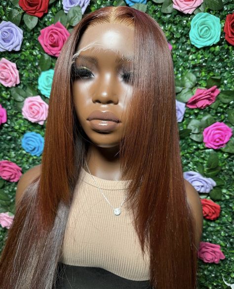 Colored Layered Wig Black Women, Layered Frontal Wig, Fall Wigs For Black Women, Fall Wig Colors Black Women, Layered Wig Black Women, Black Women Cosplay, Cute Weave Hairstyles, Brown Lace Front Wig, Colored Hairstyles