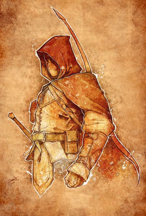 LOTR Ranger by VergilDemon Archer Illustration, Elder Scrolls Art, Harry Potter Anime, Arte Fantasy, Fantasy Rpg, Elder Scrolls, Video Game Art, Medieval Fantasy, Skyrim