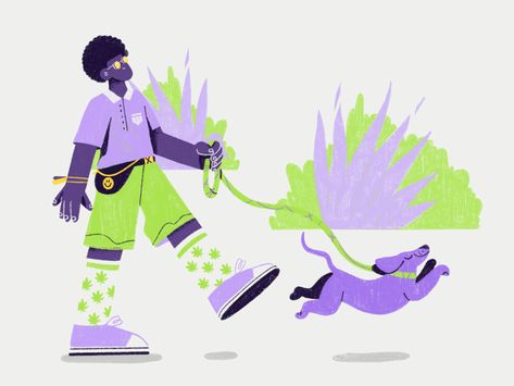 Purple haze 🔮 by Lazy Eve Eve Illustration, Character Styles, 달력 디자인, Doodle Characters, Doodle Illustration, Graphic Design Fun, Vector Character, People Illustration, Flat Illustration