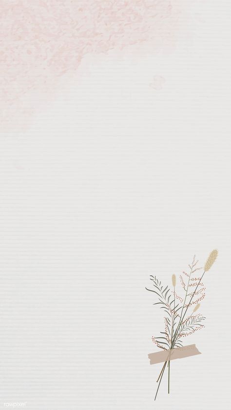 Vintage leaves design background mobile phone wallpaper vector | premium image by rawpixel.com / marinemynt Background Mobile, Vintage Leaves, Leaves Design, Design Background, Mobile Phone, Paint, Wall, Pink, Pins