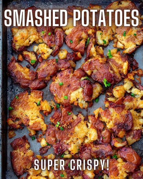 RECIPE➡️:... - Homestead Recipes | Facebook Holiday Potato Recipes, Boiled Red Potatoes, Smashed Red Potatoes, Fourth Of July Recipes, Scalloped Potatoes Crockpot, Homestead Recipes, Smashed Potatoes Recipe, Cajun Butter, Homemade Cajun Seasoning