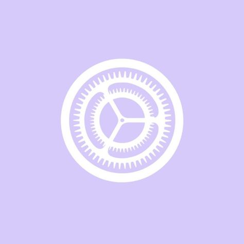 Purple Asthetics Icons, Pastel Purple Settings Icon, Setting Purple Icon, Notes Icons Aesthetic, Ipad Purple, App Icon Purple, Settings App Icon, Lilac Aesthetic, Bts Purple