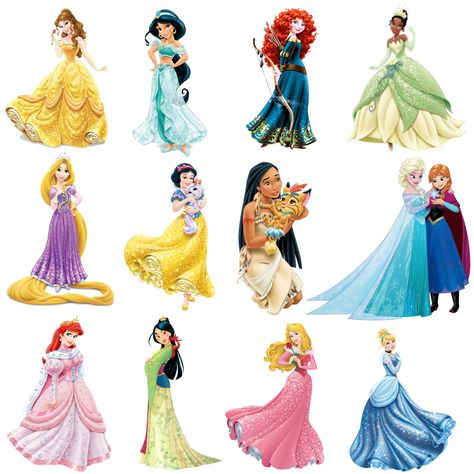 3 zip file Disney Princesses Clipart, Disney Princesses Stickers, Princess Tiana Cross Stitch Pattern, Disney Princess Transparent Background, Disney Princess Seamless Pattern, Aurora Princess, Jasmine Princess, Real Disney Princesses, Tiana Princess