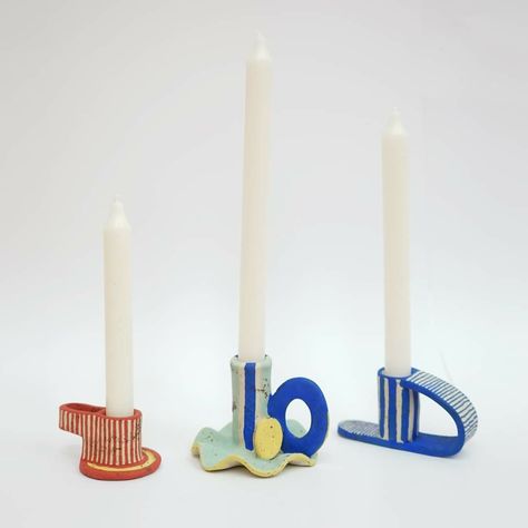 Air Dry Clay Projects Candle Holders, Air Dry Candle Holder, Clay Candlestick Holders, Origami Candle Holder, Air Dry Clay Candle Holder, Toilet Paper Hanger, Clay Candle Holders Diy, Candle Holder Clay, Diy Candle Stick Holder