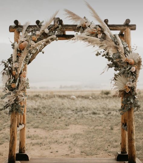 Custom Wedding Arch, Boho Arbor Wedding, Andalusia Wedding, Wedding Arbor Ideas, Wedding Arbor Decorations, Portico Entry, Rustic Wedding Arch, Ceremony Arches, Backyard Ceremony