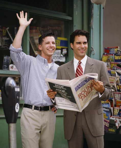 Eric McCormack and Sean Hayes Will Truman, Eric Mccormack, Sean Hayes, Community Tv Show, Grace Quotes, Writers Help, Netflix Tv Shows, Will And Grace, Old Shows