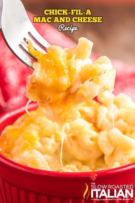 Chick Fil A Mac and Cheese - The Slow Roasted Italian Chick Fil A Recipe, Slow Roasted Italian, Chick Fil A Sauce, Stovetop Mac And Cheese, Spicy Chicken Sandwiches, The Slow Roasted Italian, Mac And Cheese Recipe, Mac N Cheese Recipe, Macaroni Cheese