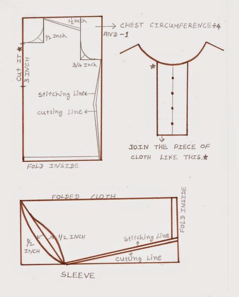 Easy2Stitch: How to stitch a Collar Kurta? Ladies Kurta, Teaching Sewing, Kwik Sew Patterns, Plus Size Sewing Patterns, How To Stitch, Kurta Patterns, Beginner Sewing Patterns, Pajama Pattern, Girls Dress Sewing Patterns