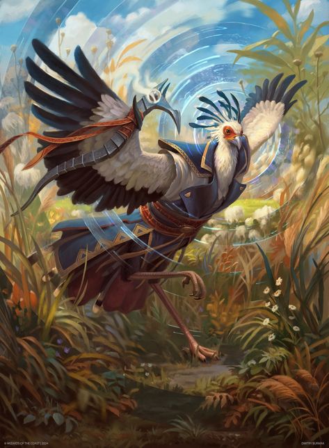 Facebook Secretary Bird, Warhammer Aos, Mythological Creatures, Warhammer Fantasy, Dnd Characters, Story Ideas, Magic The Gathering, Creature Art, The Gathering