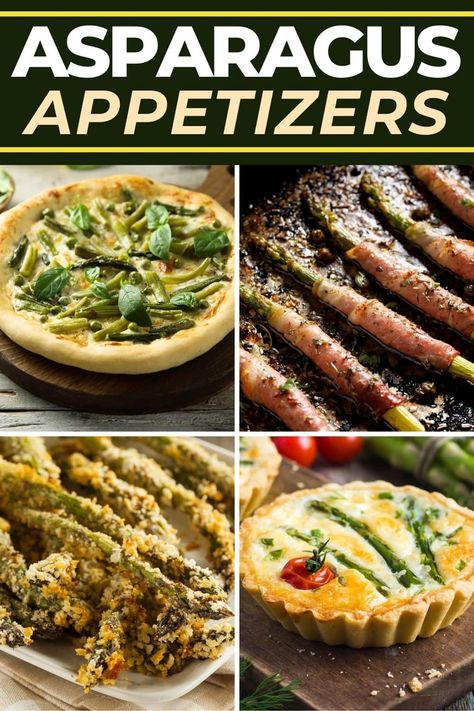 These easy asparagus appetizers are perfect for any gathering! From crescent rolls to fries to dip, this green veggie makes for some very tasty bites. Appetizers With Asparagus, Pickled Asparagus Appetizer, Asparagus Appetizers Easy, Asparagus Appetizer Recipes, Asparagus Appetizers, Marinated Asparagus, Asparagus Appetizer, Asparagus Pizza, Summer Appetizer Recipes