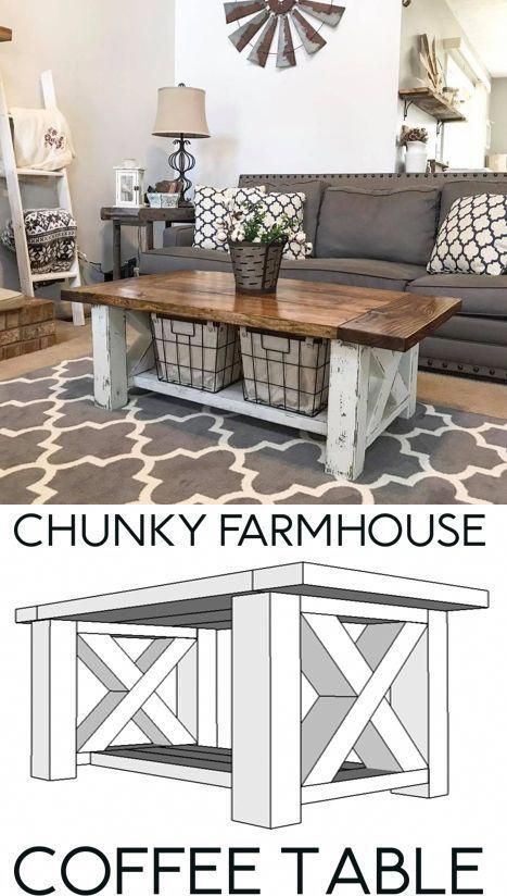 Diy Farmhouse Coffee Table, Farmhouse Coffee Table, Furnitur Ruang Keluarga, Coffee Table Plans, Books Decor, Coffee Table Farmhouse, Farmhouse House, Farmhouse Decoration, Farmhouse Decor Living Room