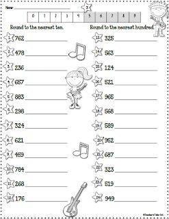 Rounding Activities and Free Worksheets Rounding Numbers Activities, Rounding 3rd Grade, Rounding Activities, Teaching Rounding, Rounding Worksheets, Third Grade Worksheets, Rounding Numbers, Number Worksheet, Teacher Freebies