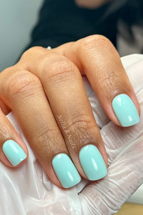 Akzentz / Luxio Marina | Turquoise nails | Short nails | Classic nails | Luxury Manicure | Torontonails   Luxurymanicurist #toronto #torontonailtechnician #torontonailsalon #Luxiogel #akzentz #selfcare #nailcare #russianmanicure #efilemanicure #gelnails #nailinspo #nailtrends2024 #summernails #Springnails Turquoise Nails Short, Manicure Natural Nails, Healthy Natural Nails, Nails Turquoise, Manicure Natural, Luxury Manicure, Nails Classic, Nails Luxury, Turquoise Nails