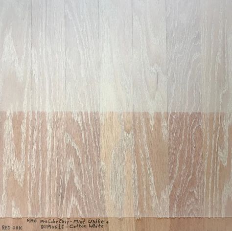 Rubio Monocoat On White Oak, Neutral Stain, Townhome Ideas, Oak Floor Stains, White Wood Stain, Staining Wood Floors, Maple Stain, Maple Floors, Stained Table