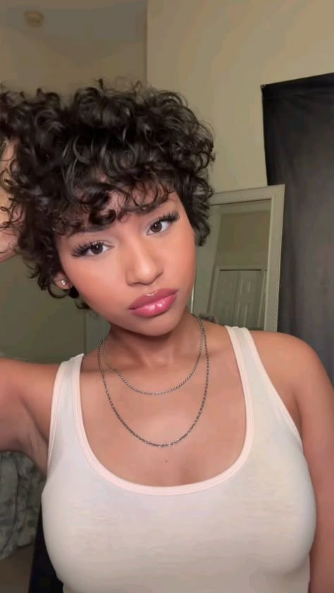 Really Short Curly Haircuts, Short Hairstyles Wavy Hair, Short 3c Curly Hair, Short Curly Hair Pixie, Big Chop Curly Hair, Curly Hair Pixie Cut, 3a Curly Hair, Hairstyle 2024, Curly Pixie Hairstyles