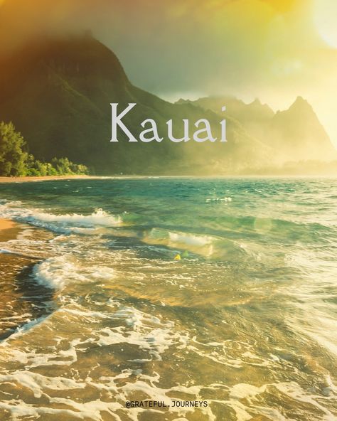 Kauai, Hawaii's Garden Isle! 🏝️ From celebrity-style accommodations to mouthwatering local cuisine and breathtaking adventures, Kauai has it all. Swipe to uncover: 🏨 Where to feel like a star 🍽️ Must-try eateries 🥾 Unforgettable experiences Ready to make your Kauai dreams a reality? Let Grateful Journeys Travel curate your perfect Hawaiian getaway! #kauaiadventures #kauaivacation #kauaibound #kauaidiscovery #kauaibeach #gratefuljourneys "kaui Hawaii", Kaui Hawaii, Kauai Hawaii Aesthetic, Welcome To Hawaii, Napali Coast Kauai, Kauai Vacation, Napali Coast, Hawaii Kauai, Kauai Hawaii