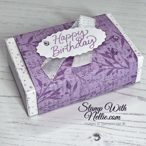 Decorate An Envelope, Box Tutorial, Decorated Envelopes, Birthday Stamps, Envelope Punch Board, Treat Holder, Treat Box, Birthday Treats, Pretty Packaging