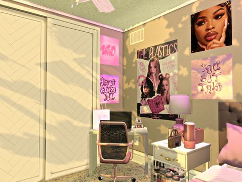 Sims 4 Home Clutter, Sims 4 Cc Black Bedroom, Sims Trap House, Paint It Up Mod Sims 4, Sims 4 Baddie House Download, Mini Fridge Sims 4 Cc, Sims 4 Pink Apartment, Sims 4 Urban Living Room Cc, Sims 4 Build Cc Wallpaper Patreon