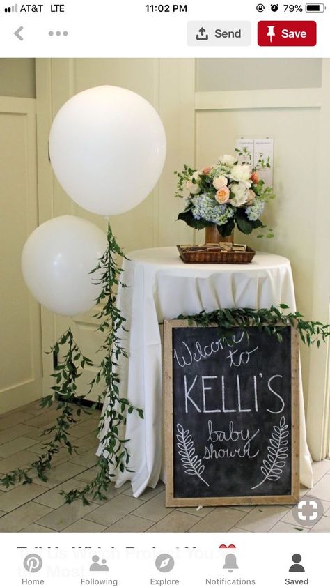 Baby Shower Chalkboard, Babyshower Party, Baby Shower Brunch, Baby Shower Inspiration, Rustic Baby, Shower Bebe, Rustic Baby Shower, Chalkboard Sign