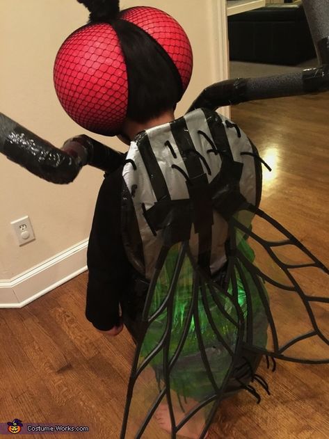 Fire Fly Costume, The Spider And The Fly, Spider And The Fly, Fly Costume, Firefly Costume, Homemade Costumes For Kids, Foam Pipe Insulation, 2017 Halloween Costumes, Bug Costume