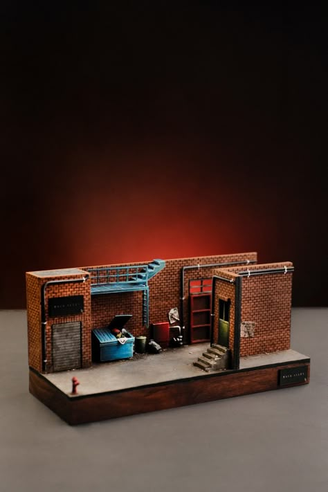 1/64 Scale Diorama, 1/64 Diorama, Alley Diorama, Park Diorama, Miniature Model Making, Hot Wheels Cars Display, Hot Wheels Diorama, Car Diorama, Garage Diorama