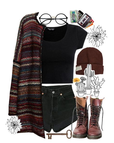 "·help me, i'm falling behind the pack·" by jlol ❤ liked on Polyvore featuring Levi's, Leon & Harper, Gerber, RetrÃ², Krochet Kids, Dr. Martens and Jayson Home Pakaian Hipster, Outfit Generator, Mode Hippie, Mode Boho, Hipster Outfits, Mode Inspo, 가을 패션, Mode Vintage, Mode Inspiration