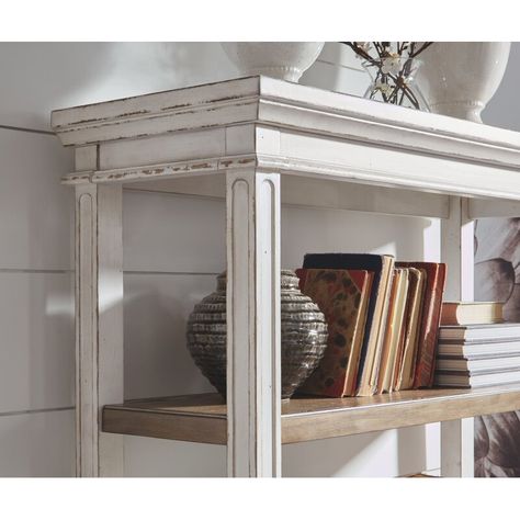 Kelly Clarkson Home Sara Etagere Bookcase & Reviews | Wayfair Brown Bookcase, Bookcase With Drawers, 4 Shelf Bookcase, Bibliotheque Design, Traditional Cottage, Bookcase Design, Drawer Space, White Bookcase, Style Cottage