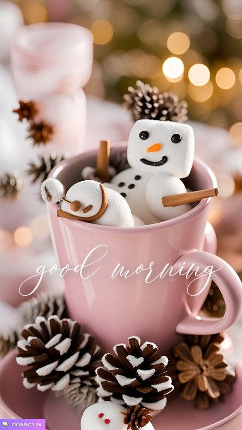 December Hello, Day And Night Quotes, Coffee Posters, Happy New Year Animation, Christmas Tree Photography, Good Morning Christmas, Morning Christmas, Good Morning Winter, Winter Greetings