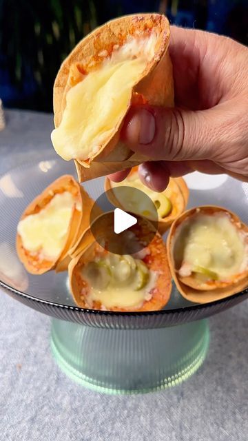 SAMURA | FOOD, RECIPES, CULINARY on Instagram: "😋More delicious recipes: @samura_cooking 😍  🍕🌯Tortilla Cone Pizza🤤  Ingredients:  • 8 soft flour tortillas  • Pizza sauce  • Zucchini  • Feta cheese  • Olives  • Grated yellow cheese  Instructions:  1 Cut the tortillas in half and roll them into cones as shown in the video.  2 Secure the ends with toothpicks.  3 Place the tortilla cones on a lined baking sheet.  4 Bake at 180°C (350°F) for 5 minutes, just until the edges are golden.  5 Remove the tortilla cones from the oven.  6 Brush them with pizza sauce and fill with desired toppings.  7 Return to the oven for another 5 minutes to melt the cheese.  8 Be careful not to over-dry the tortillas; the recommended texture is crispy edges with a soft interior.  9 Enjoy! 😋 Feel free to custom Tortilla Cones, Flour Tortilla Pizza, Cone Pizza, Mini Antipasti, Tortillas Pizza, Soft Flour Tortillas, Tomato Pizza Sauce, Pizza Cones, Tomato Pizza