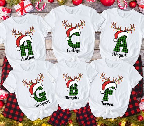 Monogrammed christmas shirts