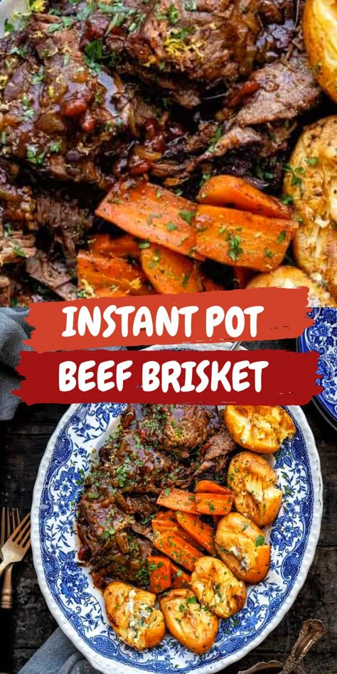 Beef Brisket Pressure Cooker, Brisket Ideas, Pressure Cooker Brisket, Instant Pot Beef Brisket, Beef Brisket Stew, Oven Brisket, Instant Pot Brisket, Brisket Sides, Brisket Marinade