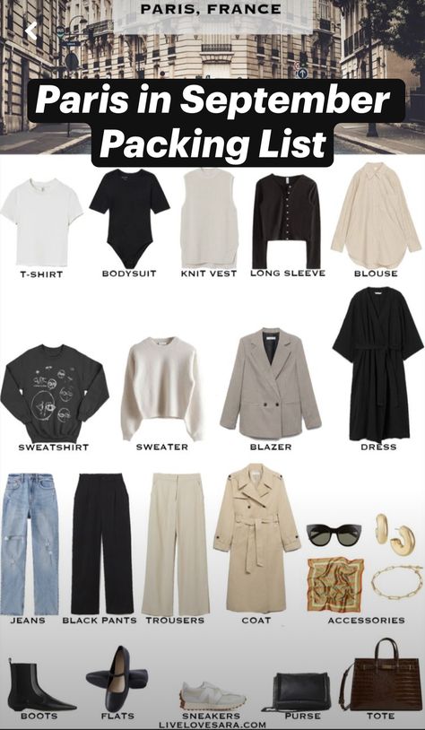 France Outfits September, Paris Packing List September, London Vacation Outfits Fall, Paris Outfit Ideas September, Nice France Outfits Fall, What To Wear In Europe In September, Paris Outfit September, Paris Weekend Trip Outfits, Paris Packing List Fall